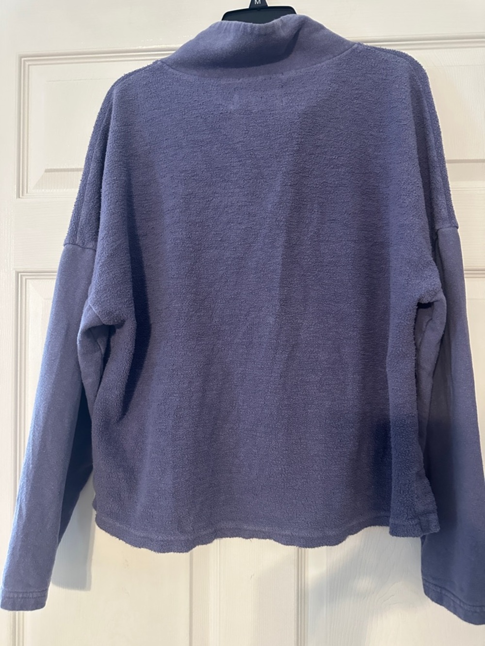 REI Cooperative Lavender/blue Button-Neck Turtleneck Pullover - Picture 6 of 9